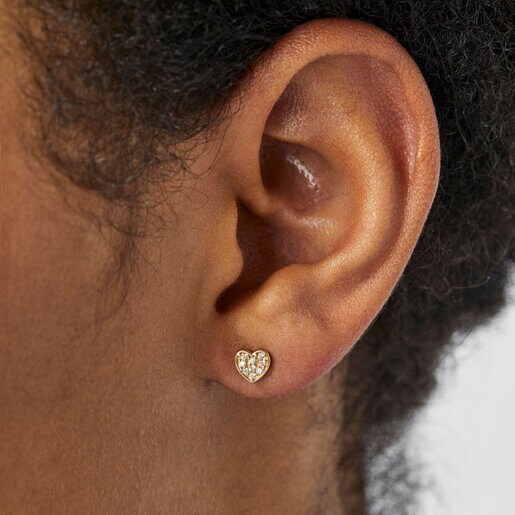 Gold Les Classiques Earring with diamonds