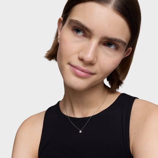 Gargantilla de platino con diamante talla brillante creado en laboratorio 0,50 ct TOUS Essentials LGD