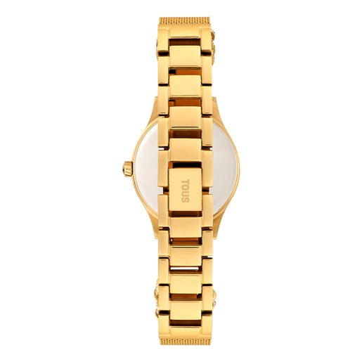 Analog Watch with gold-colored IPG steel bracelet Epic Icon Mesh