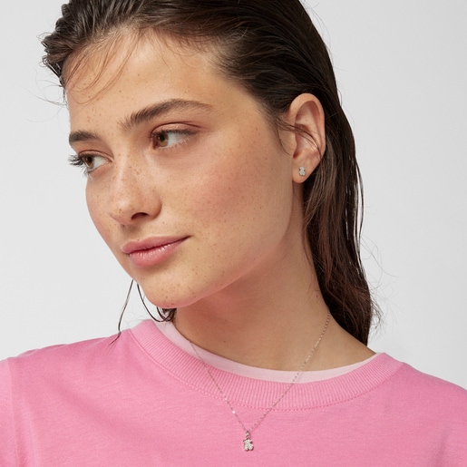 Aretes Baby TOUS de Oro blanco