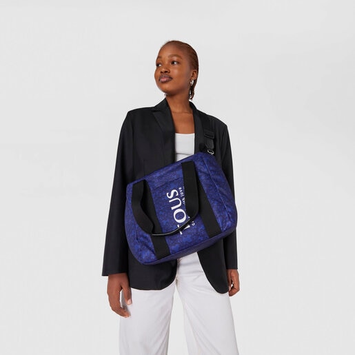 Kleine Tragetasche Kaos Mini Evolution aus lilafarbenem Nylon
