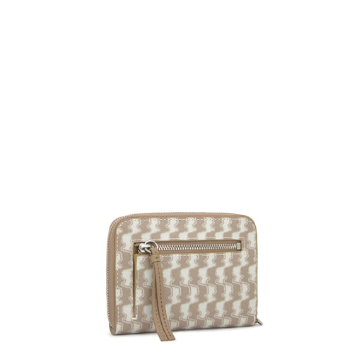 محفظة متوسطة الحجم مزدوجة الاستخدام باللون البيج من التشكيلة TOUS Bear