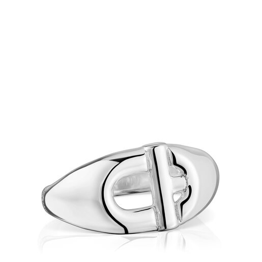 TOUS MANIFESTO Signet ring in silver