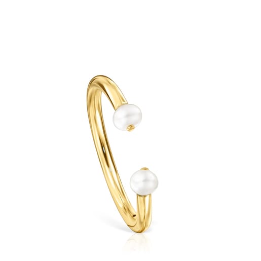 Batala Ring in Silver Vermeil with Pearl