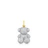 Colgante oso de diamantes de 1,30 ct y oro Bold Bear