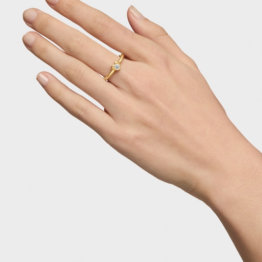 Gold Ring with laboratory-grown diamond TOUS Lili