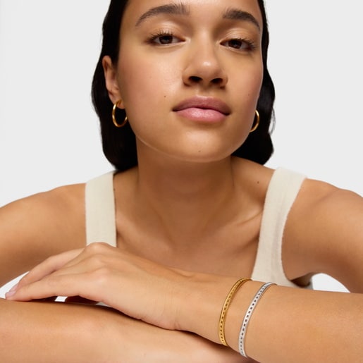 Silver vermeil TOUS Bear Row bracelet with silhouettes