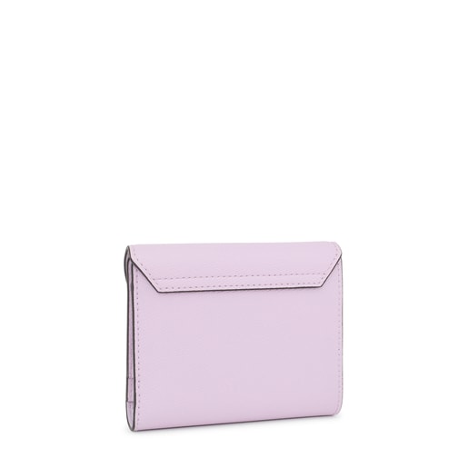 Mauve TOUS Sylvia Flap Card wallet