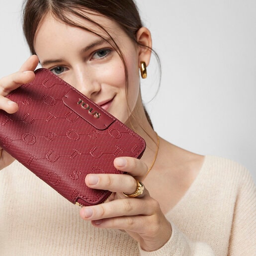 Cartera Script Day burdeos