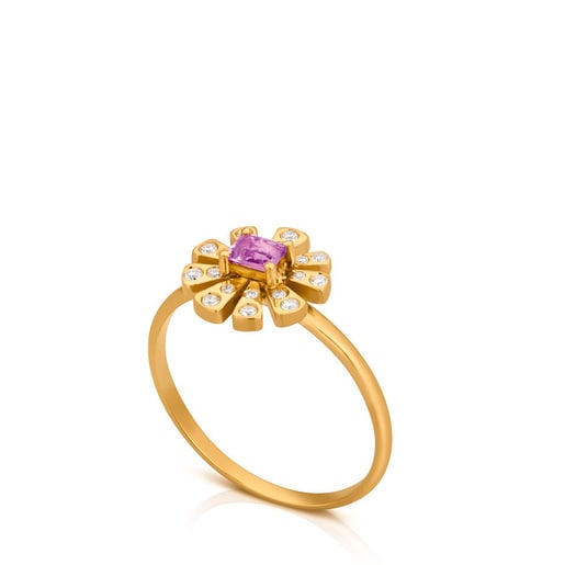 Gold Noa Ring with Diamond and Gemstones