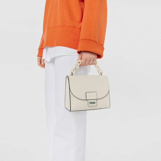 Bandolera pequeña beige TOUS Sylvia