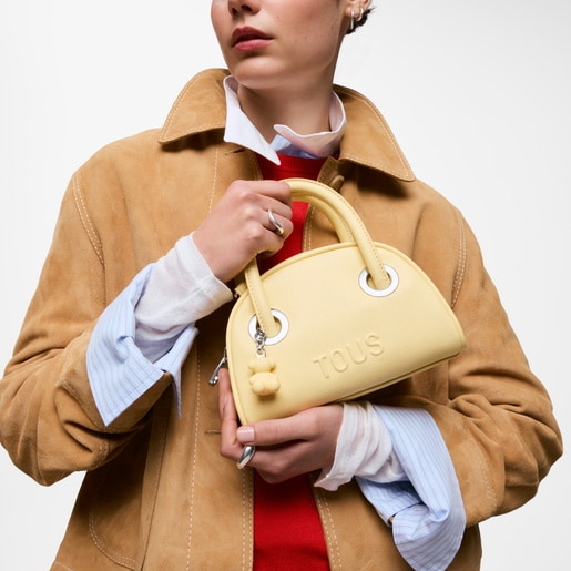 Small yellow Bowling bag TOUS Poppy