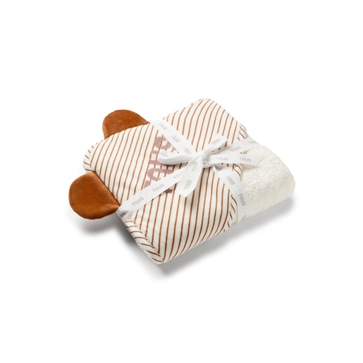 Tous Baby bath cape in Classic orange