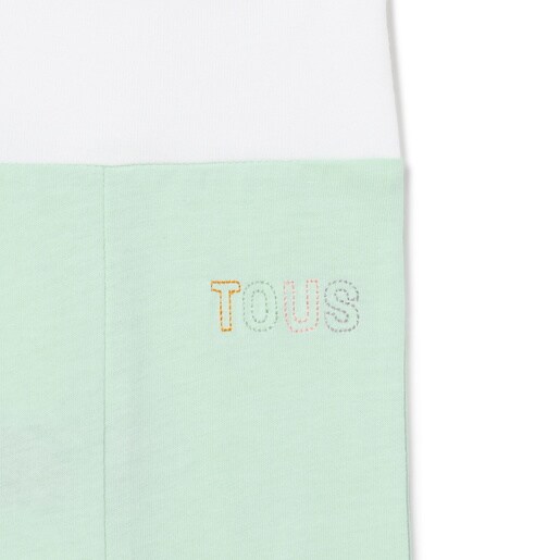 Baby leggings in plain mist