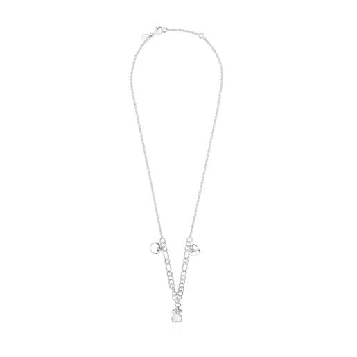 Silver Luah motif Necklace | TOUS