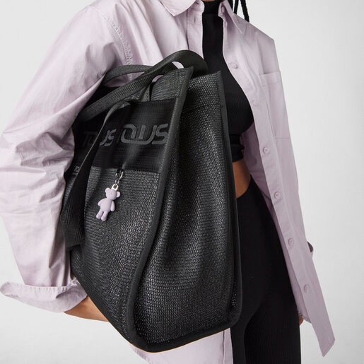 Large black Ina TOUS Shopping bag