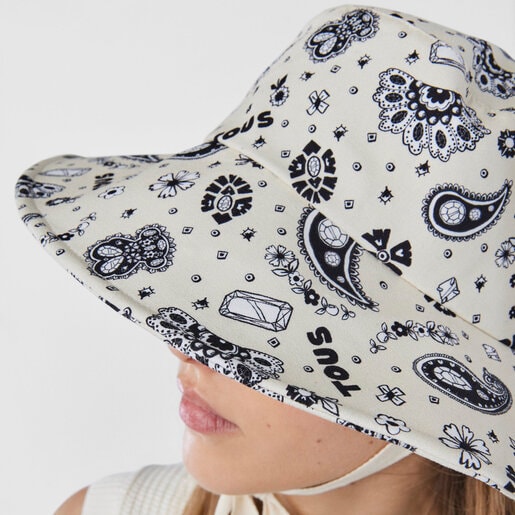 ホワイトカラーのハット TOUS Gems Band