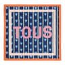 Foulard carré en polyester orange TOUS Lamba