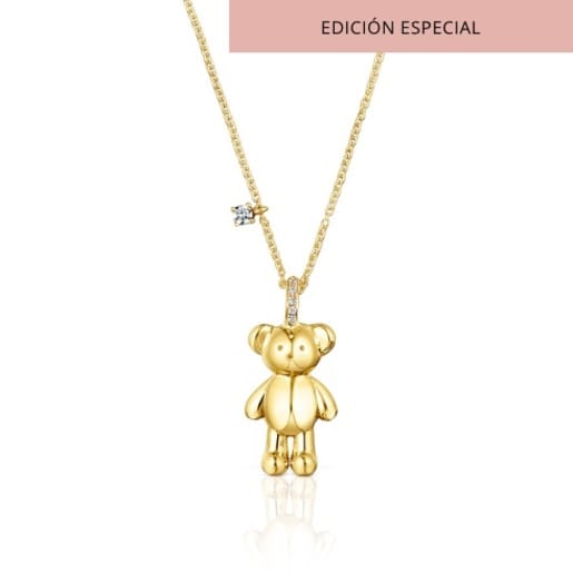 Colgante oso tous online oro blanco y diamantes