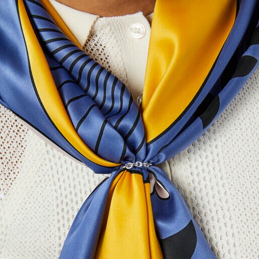 ブルーカラーのスカーフ TOUS Magic Gems