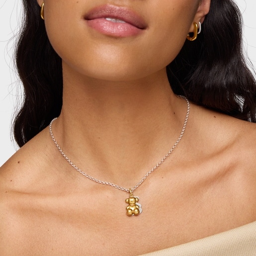 Two-tone double-bear Pendant Bold Bear