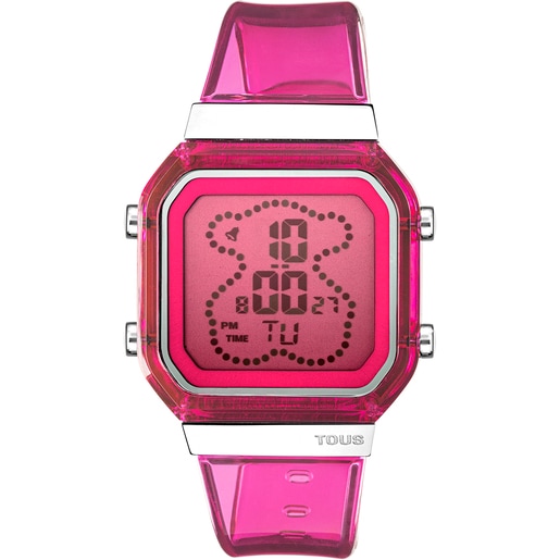 Reloj Led Digital Watch Touch Unisex Rosa Malubero Forma de la