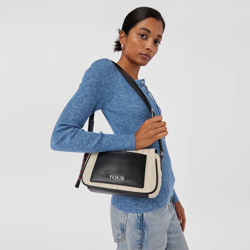 תיק צד TOUS Empire Padded בינוני בצבע בז'