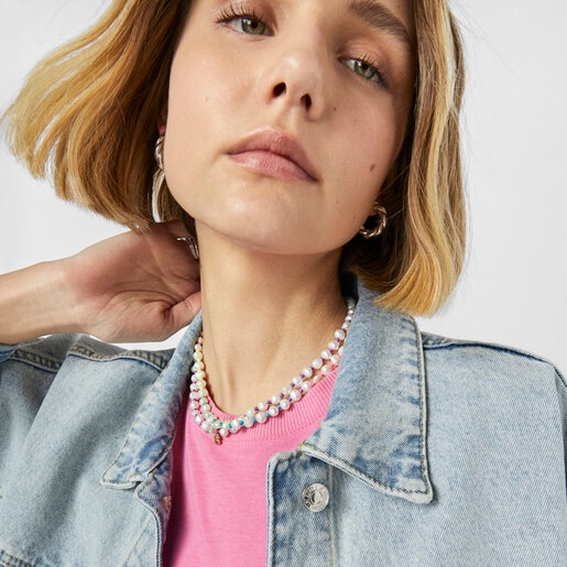 Collier TOUS Joy Bits en nylon multicolore avec perles