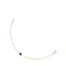 Pulsera cadena de oro 14 kt y lapislázuli XXS