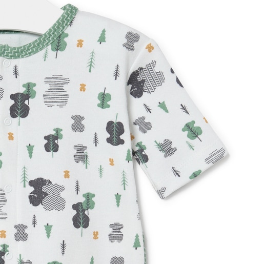 Babygrow com folhos Jungle Bruma