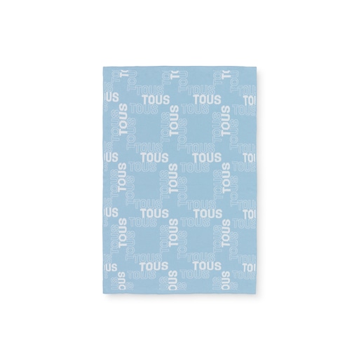 Reversible Nilo baby blanket in sky blue