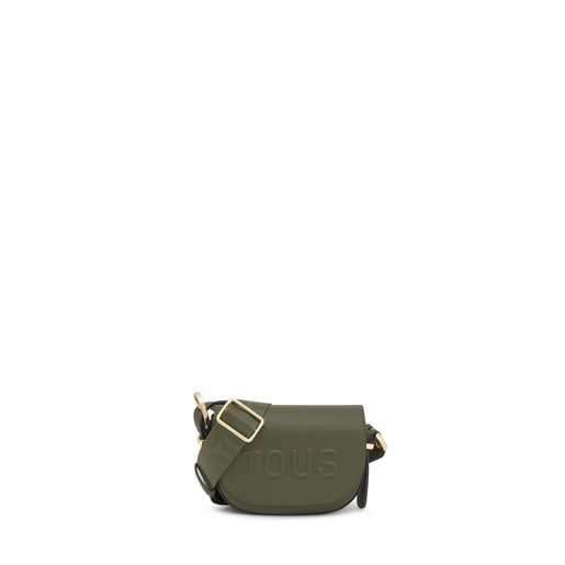 Khaki half-moon mini Crossbody bag TOUS Brenda