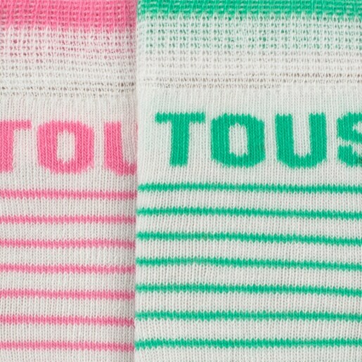 Pack of 2 pairs of baby socks in SSocks pink