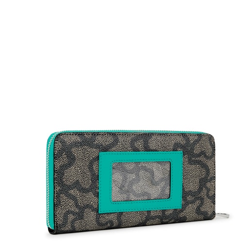 Medium black and turquoise Kaos Legacy Wallet