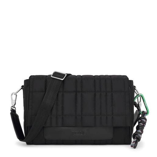 Velká černá Crossbody kabelka TOUS Empire Padded