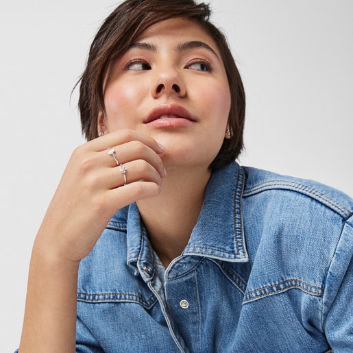 Silver Fragile Nature snake Ring