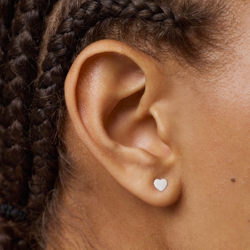 Pendientes corazón de plata TOUS Motivos