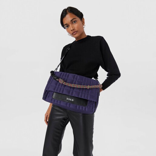 תיק צד TOUS Empire Padded גדול בצבע סגול