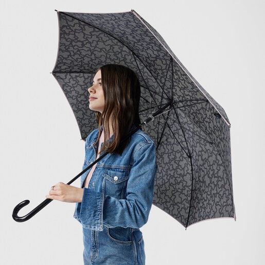 Large nude and black Kaos Icon umbrella