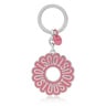 Porta-chaves rosa TOUS Circle Logo