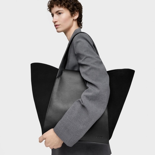 Capazo grande negro TOUS Tulip