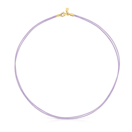 Collier TOUS Nylon Basics en nylon lilas