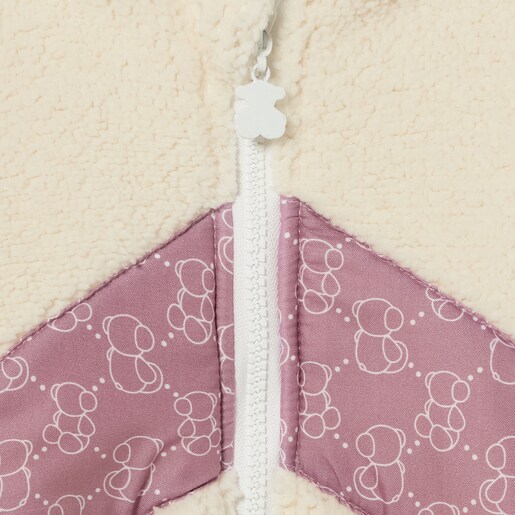 Buzo con capucha de bebé Icon rosa