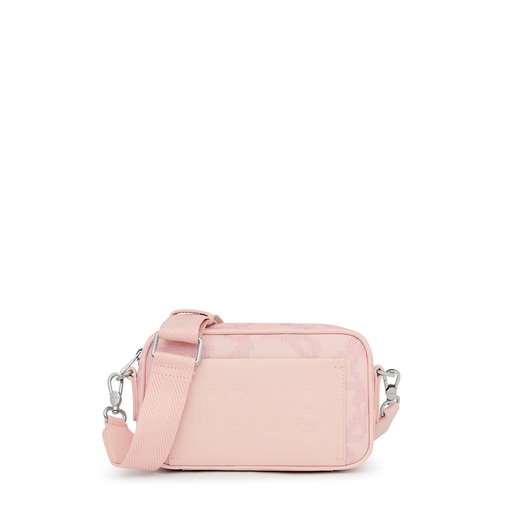 Τσάντα ρεπόρτερ χιαστί Kaos Pix Soft σε ροζ χρώμα