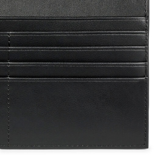 Portafoglio tascabile nero Kaos Icon