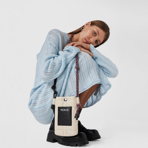Mini bolso beige TOUS Empire Padded