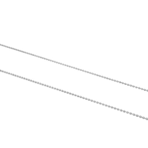 Gargantilla de plata con bolas, 58 cm Chain