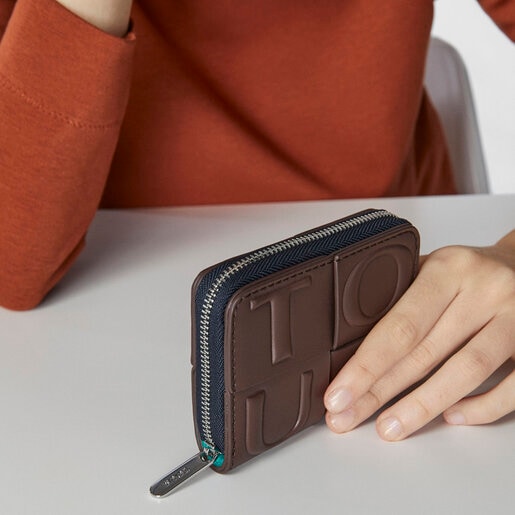 Средний коричневый кошелек TOUS Damas