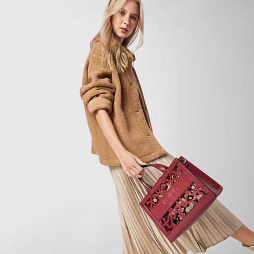 Shopping mediano Amaya Kaos Shock burdeos