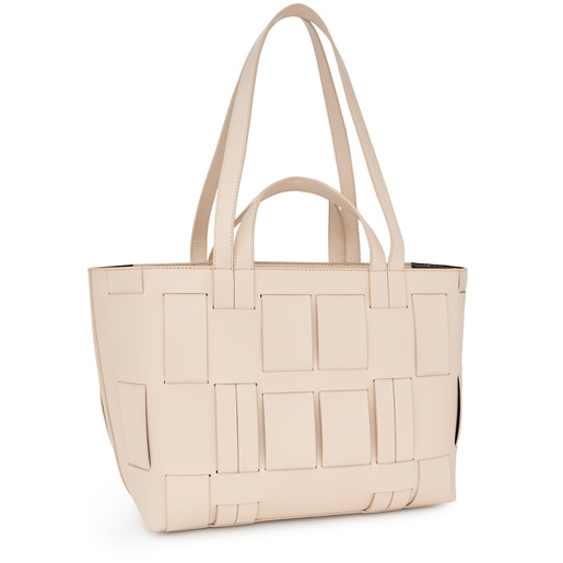 Beige and black TOUS Damas Tote bag